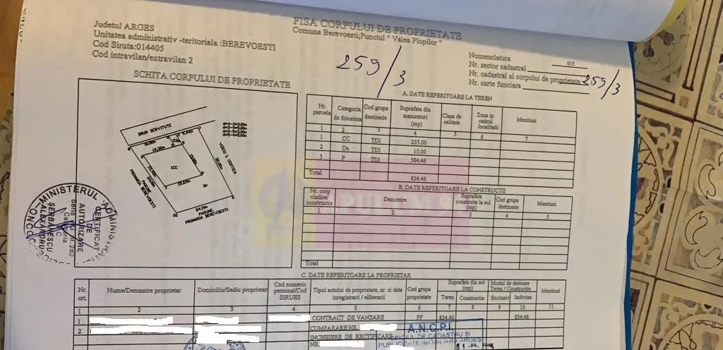 Teren de vz in Berevoiesti / ag zona pensiunii Perla Rausor
