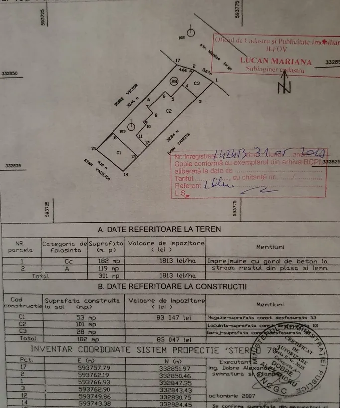 Voluntari centru Nicolae Iorga strada lata verde trotuare Primarie