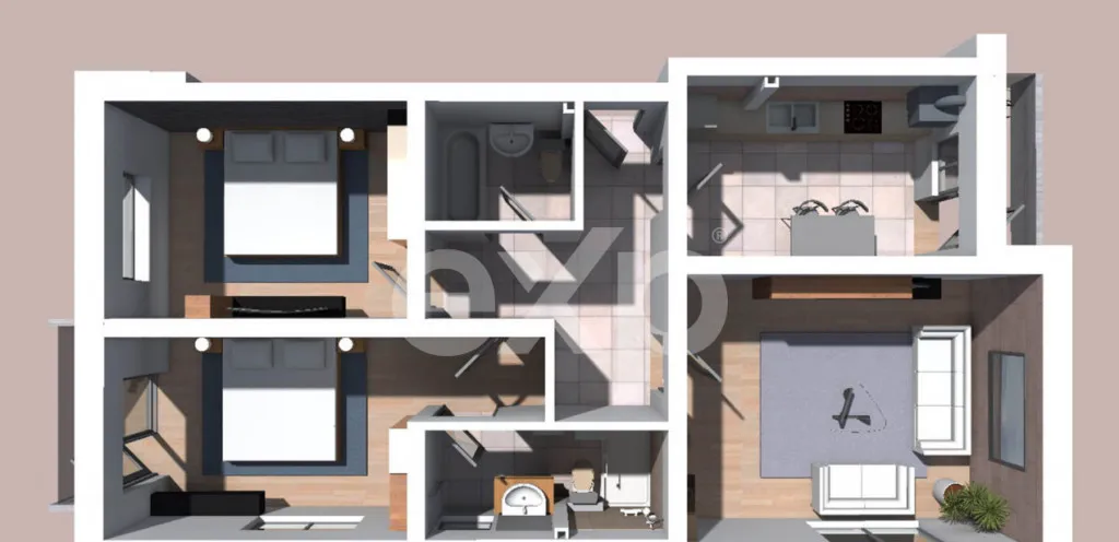 Tva inclus Apartament 3 Camere Trivale 76 mp Utili Blo