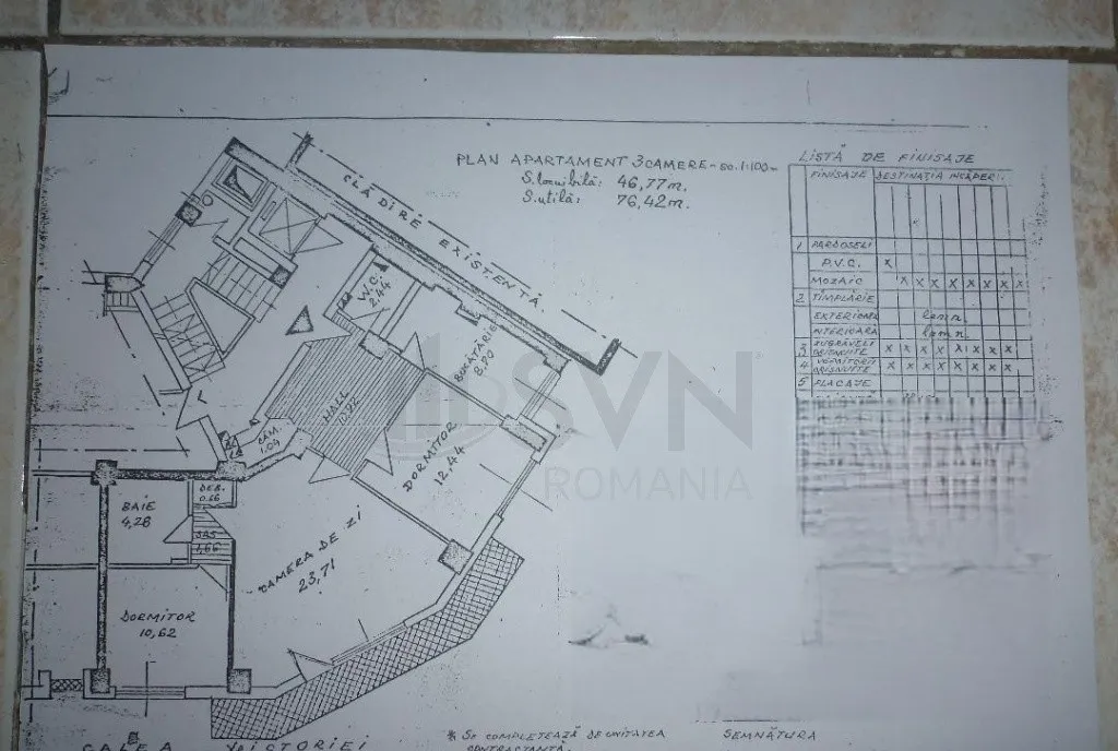 Apartament 3 camere Cal Victoriei 78mp
