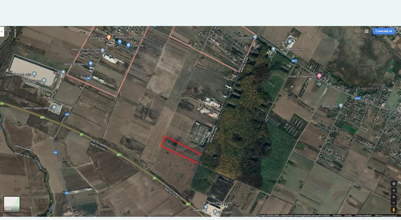 Teren 32000 mp in comuna Joita deschidere la asfalt-padure