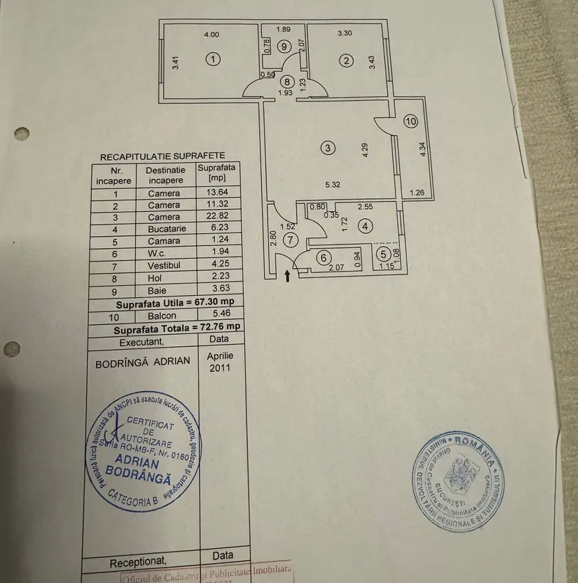 Drumul Taberei apartament 3 camere 73 mp bd 1 Mai colt cu Sibiu
