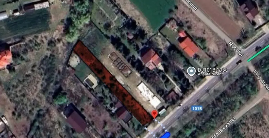 Teren intravilan de vanzare in Snagov 995 mp langa padure
