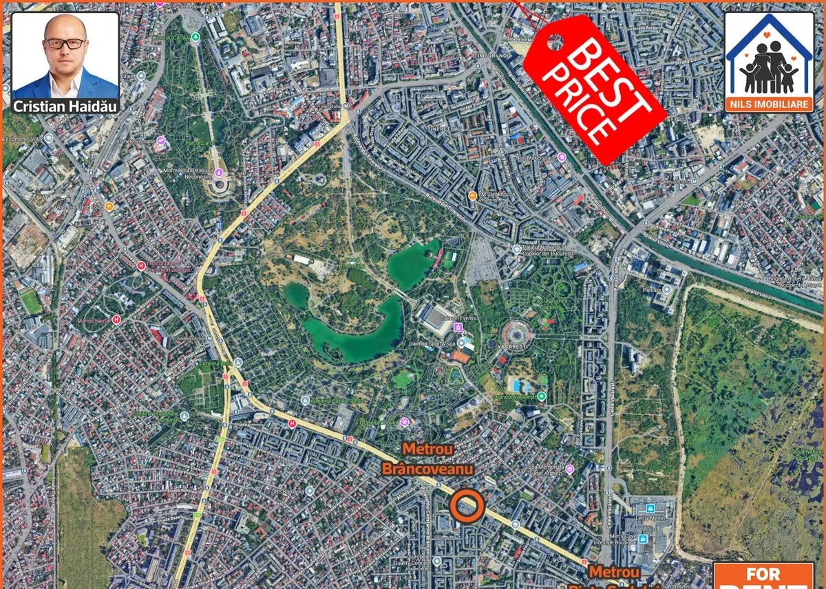 Probabil cel mai mare apartament cu 2 camere Metrou Brancoveanu