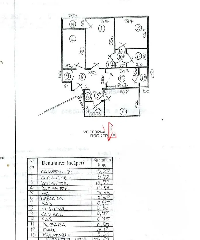Pantelimon Armenesc 4 camere bloc 1984 reabilitat