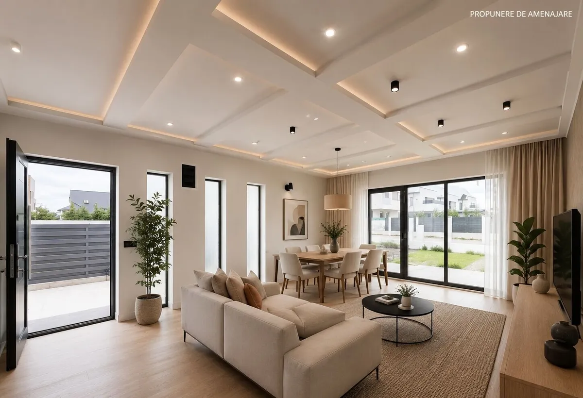 Tunari casa parter 3 camere 2 bai teren 310 mp