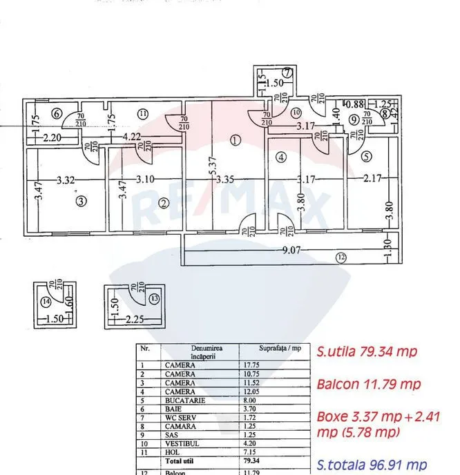 Apartament de vanzare 3 4 camere Zona P ta Unirii Cons