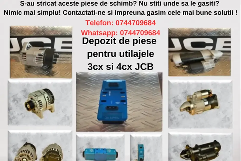 Piese utilaje jcb 3cx 4cx jcb stoc foarte mare oferte