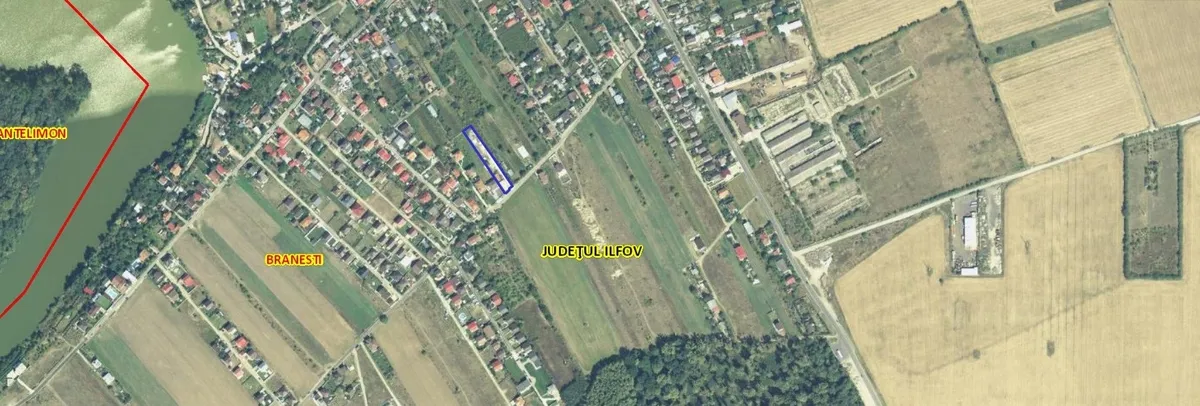 Branesti Ilfov teren intravilan 1730 mp
