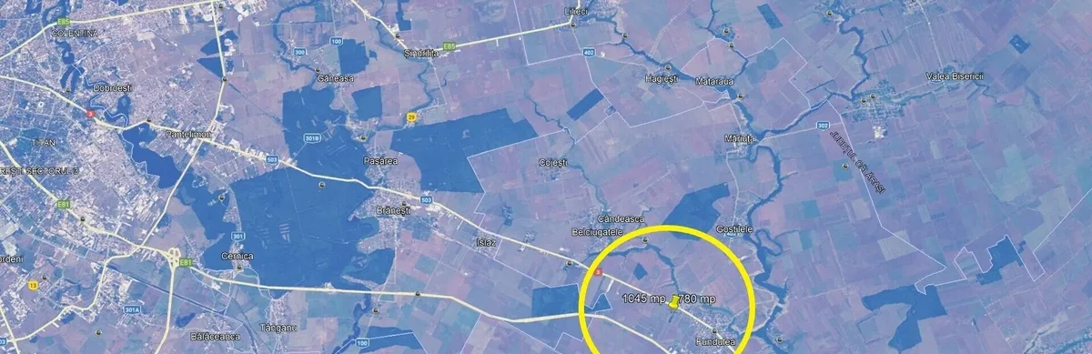 Fundulea teren intravilan 1045 mp toate utilitatile