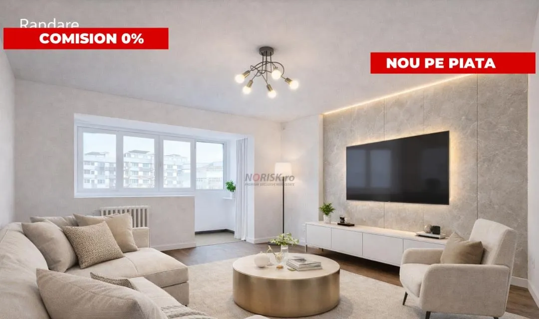 3 camere Premium I 75 mp I titulescu I renovat I Design Modern I 0 Comision