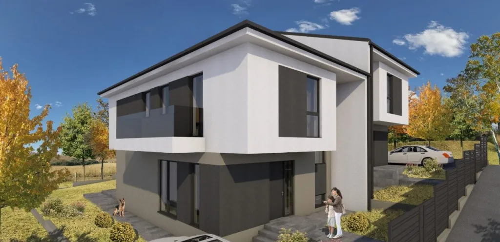 Duplex pe 3 niveluri 4 camere predare semifinisat 183 mp