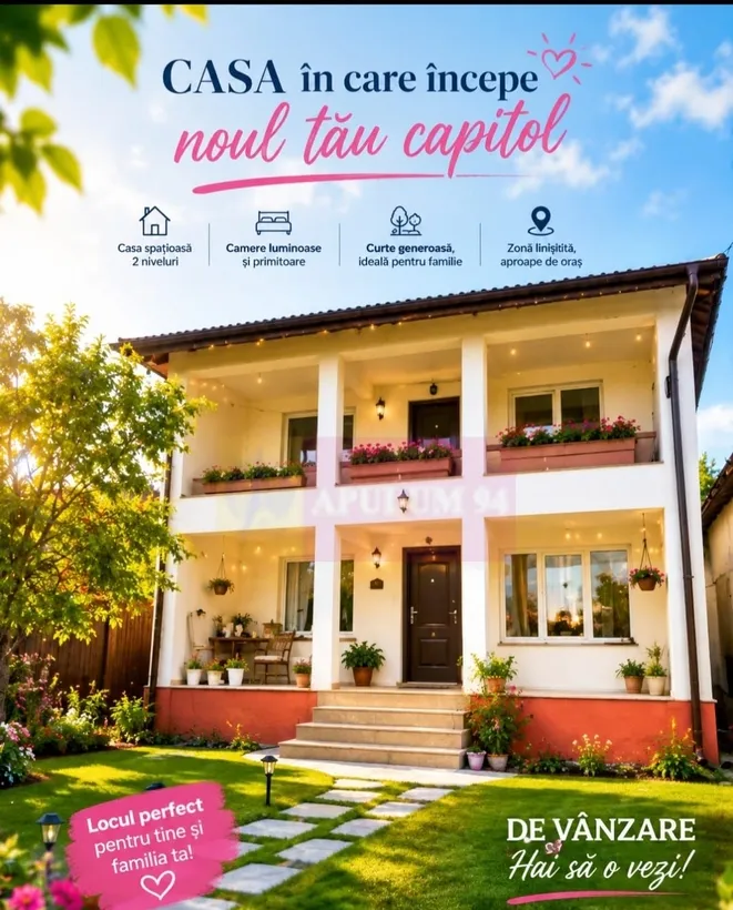 De vanzare casa 5 cam com roata de jos gr