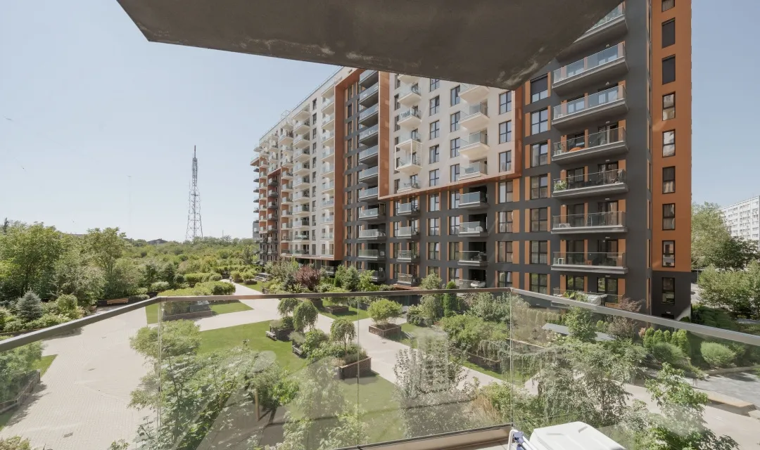Parcului 20 Expozitiei vedere gradina 78 mp utili mobilat si utilat modern