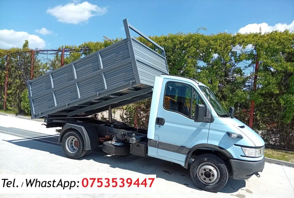 Autoutilitara Iveco Daily 65C15 an 2006 basculeaza pe 3 parti maxim 6 5 tone 15 800 eur
