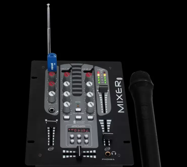 Mixer Ibiza Sound DJM150BT-VHF 2cai 5canele