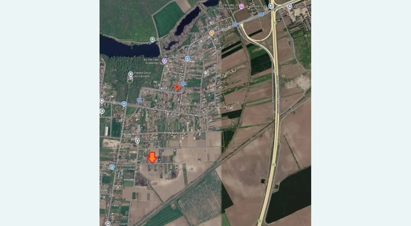 Teren de vanzare in Moara Vlasiei-Caciulati utilitati