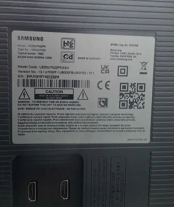 Samsung 50U7022F 125 cm 4K