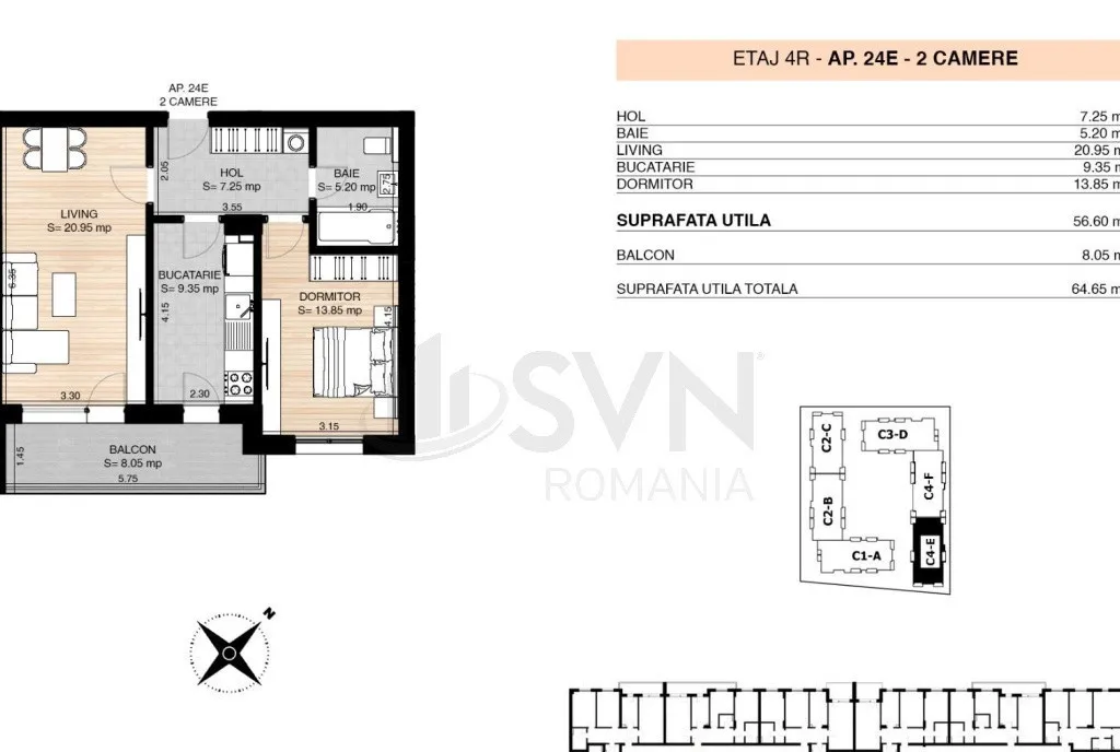 Apartament 2 camere nou l Pipera l Miluna Rezidential