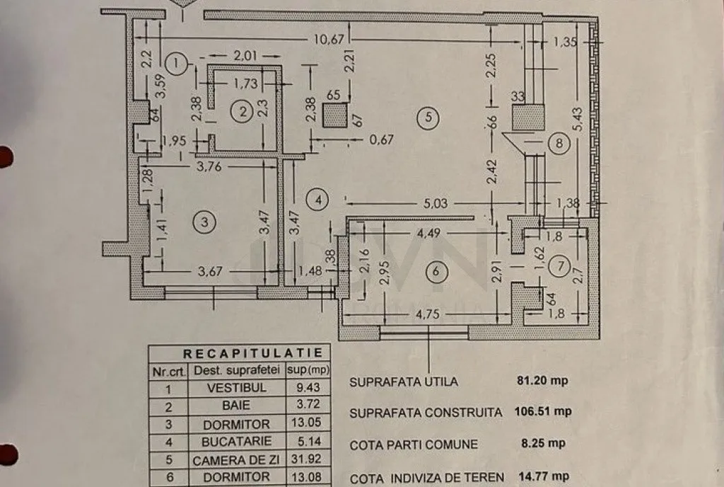 Apartament de Parcul Carol 3 camere