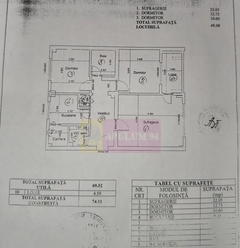 Vanzare apartament in zona Decebal Calarasilor metrou magistrala M2