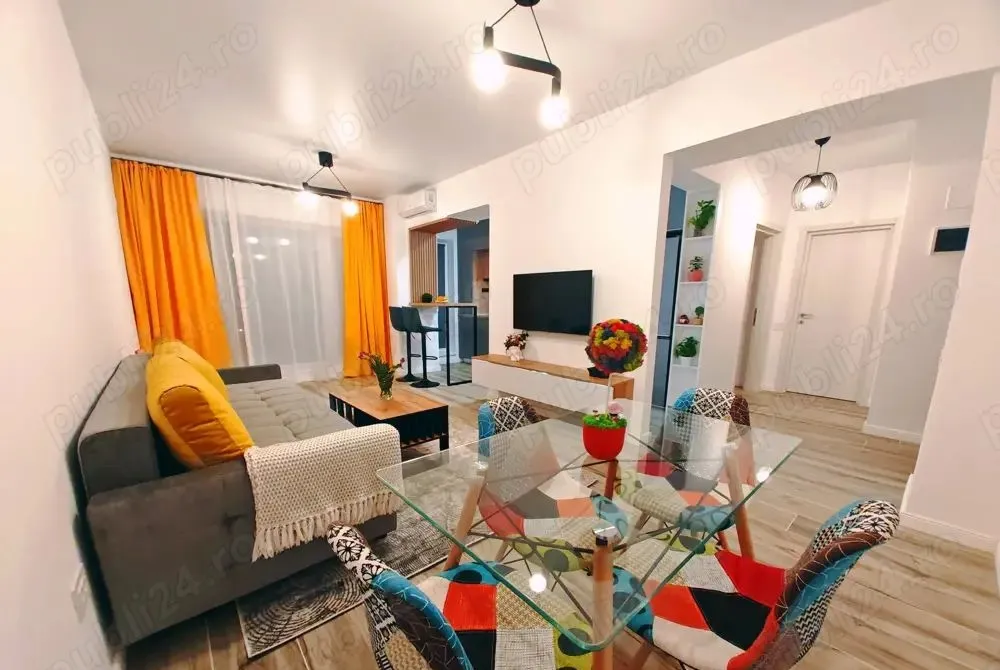 Pipera apartament 2 camere nou Ambiance Residence mobilat utilat modern
