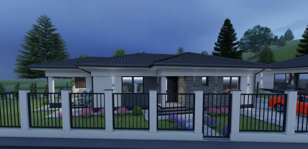 Casa la rosu in Grosi 144 mp construiti teren 536 mp
