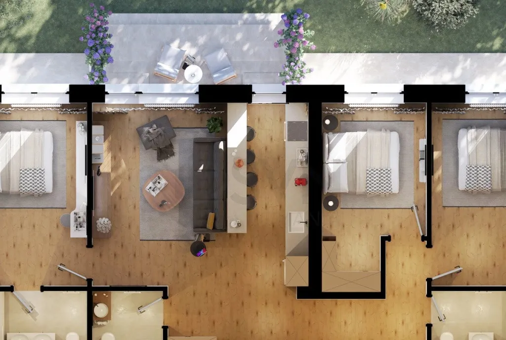 Tunari Sunlight Residence 4 Camere Curte Proprie