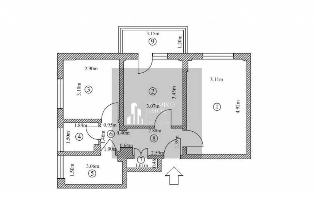 Apartament 3 camere decomandat Piata Progresul / Soseau