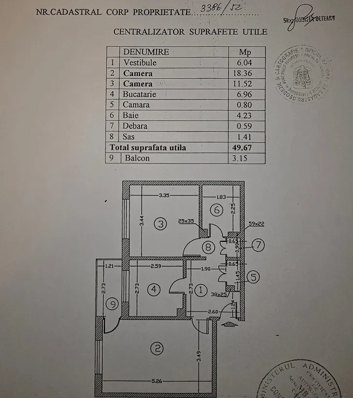 Herastrau proprietar 2 camere decomandat 350m 500m m6 etaj 2/4