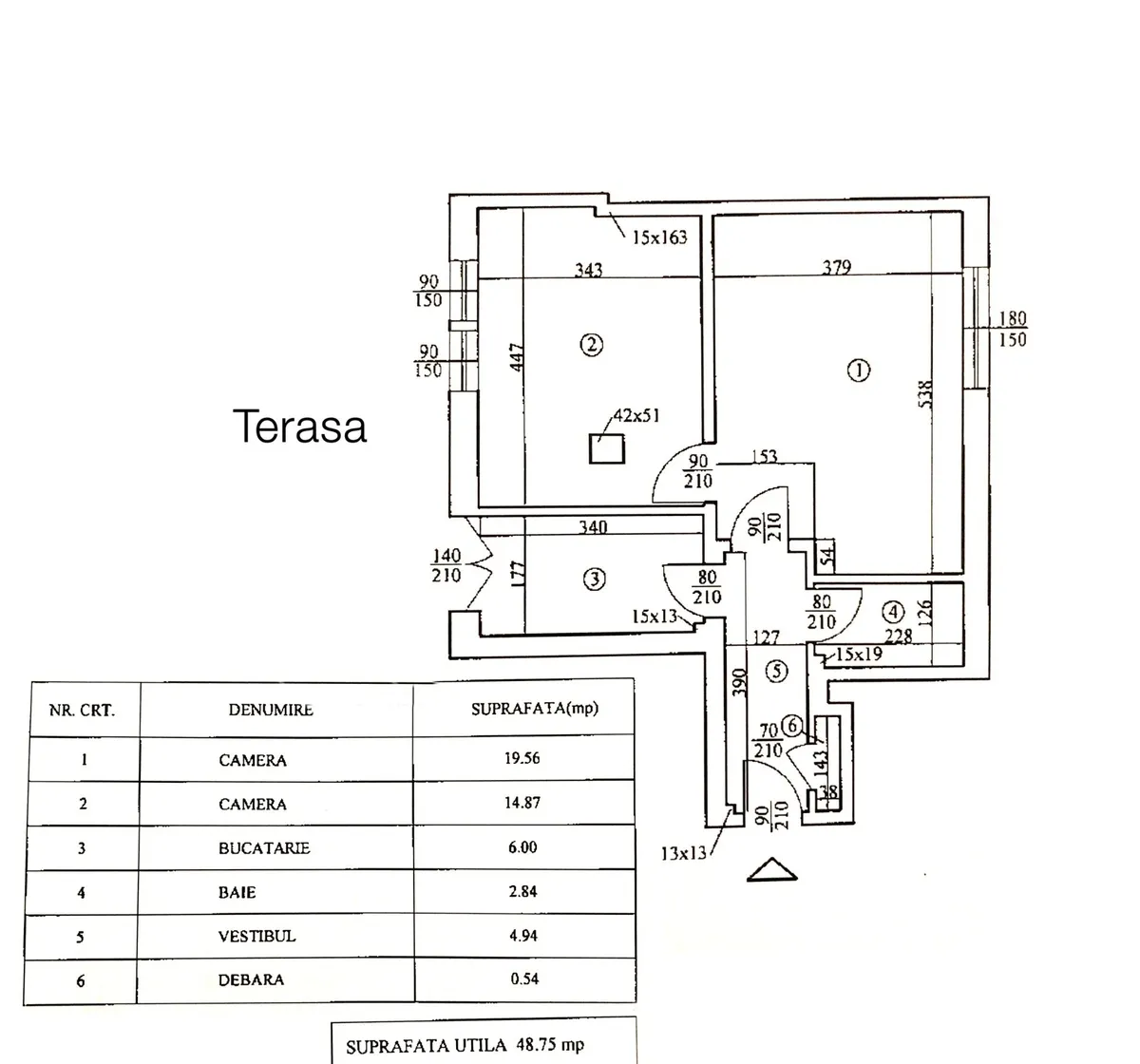 Universitate Regina Elisabeta 23 apartament cu 2 camere