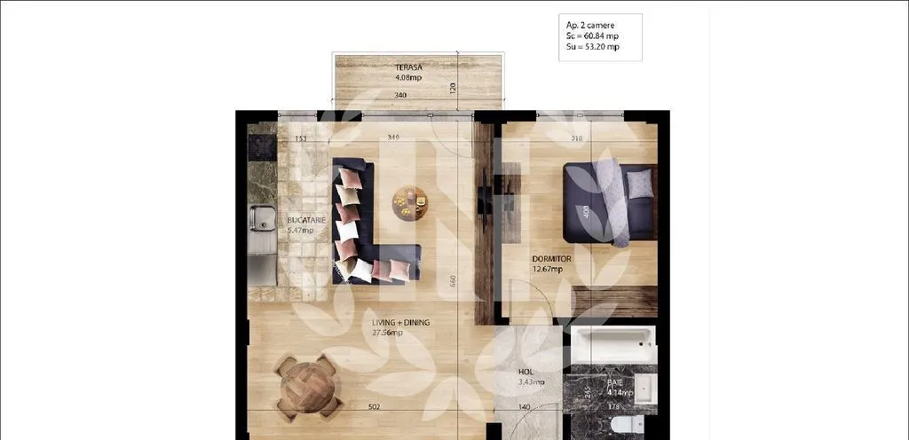 Apartament 2 camere Pantelimon Bloc Finalizat