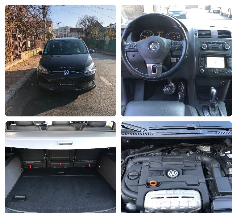 Vw touran fab 2012 motor 1400 tgi cutie automata dsg 4 850 eur
