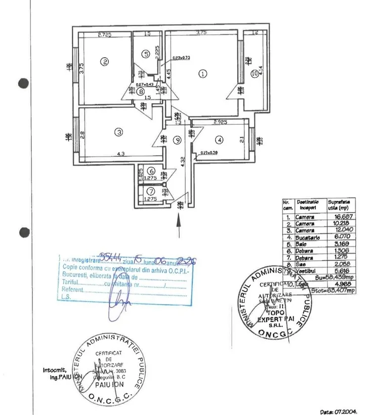 Drumul Taberei apartament 3 camere 63 mp etaj 3 metrou Raul Doamnei