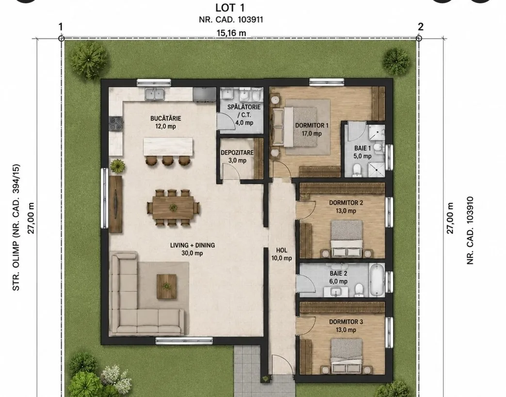 Complex Rezidential Premium 6 case moderne pe parter zona Lacului Cernica