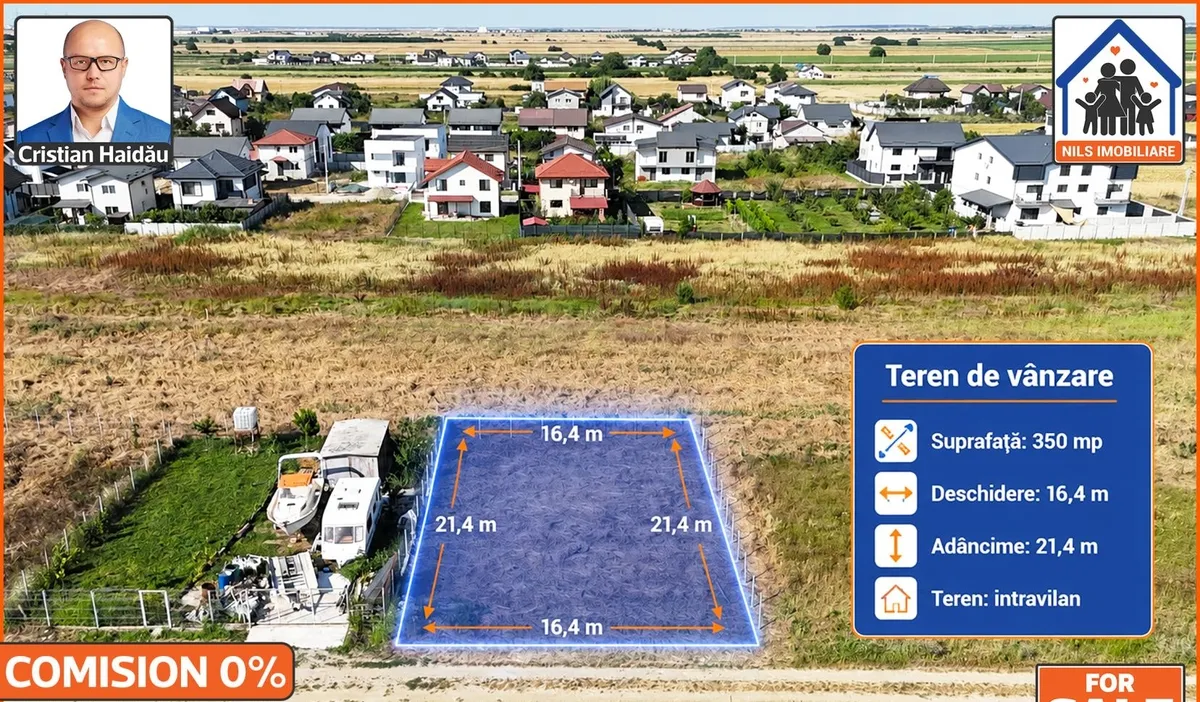 Berceni Ilfov teren pt casa 350 mp 21 4x16 4