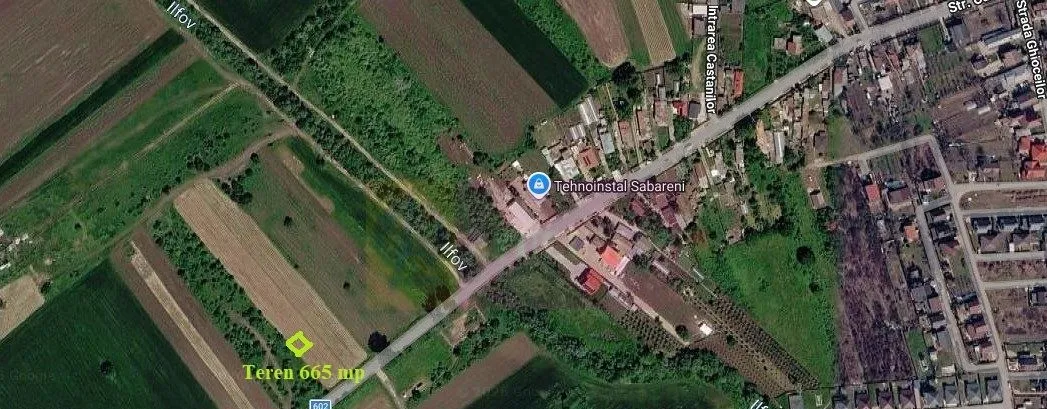 Sabareni teren intravilan 665 mp aproape de dj 602