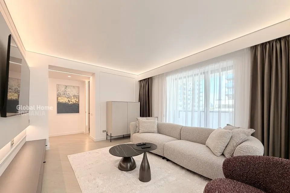 Pipera Cortina North first rent 3 rooms apartment 2 parking terrace