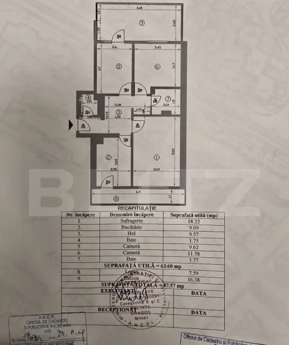 Apartament 4 camere 63 80 mp renovat complet zona Garii
