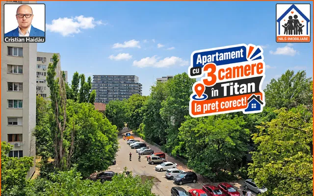 De vanzare Apartament cu 3 camere in Titan Pret corect
