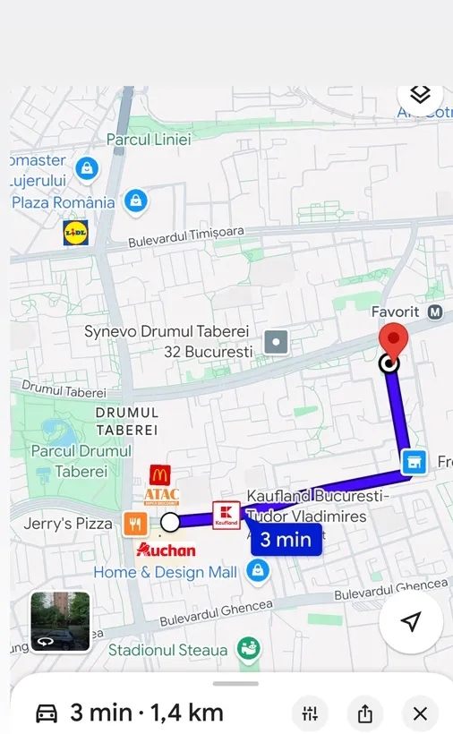 Garsoniera de inchiriat metrou favorit 2 minute drumul taberei