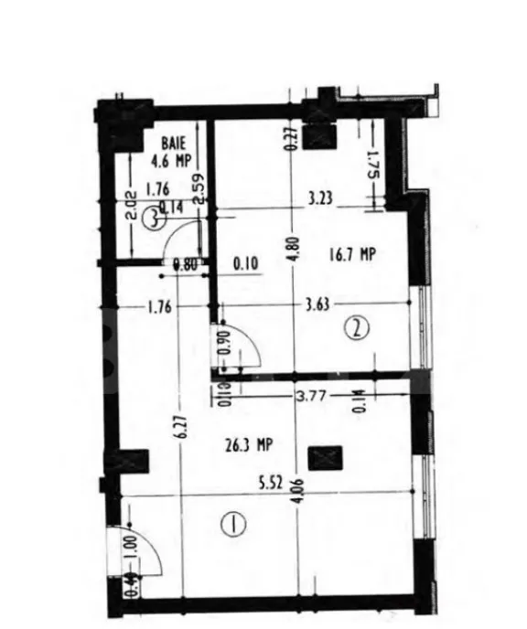 Apartament la casa cu o camera 20 mp ultracentral
