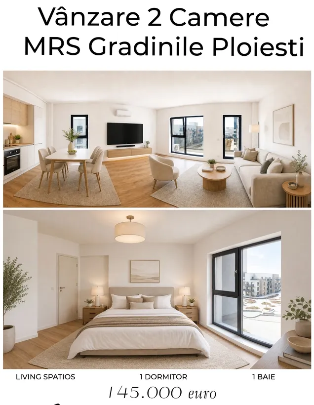 Doua camere - nou 2026 - mrs Residence Gradinile Ploiesti Nord