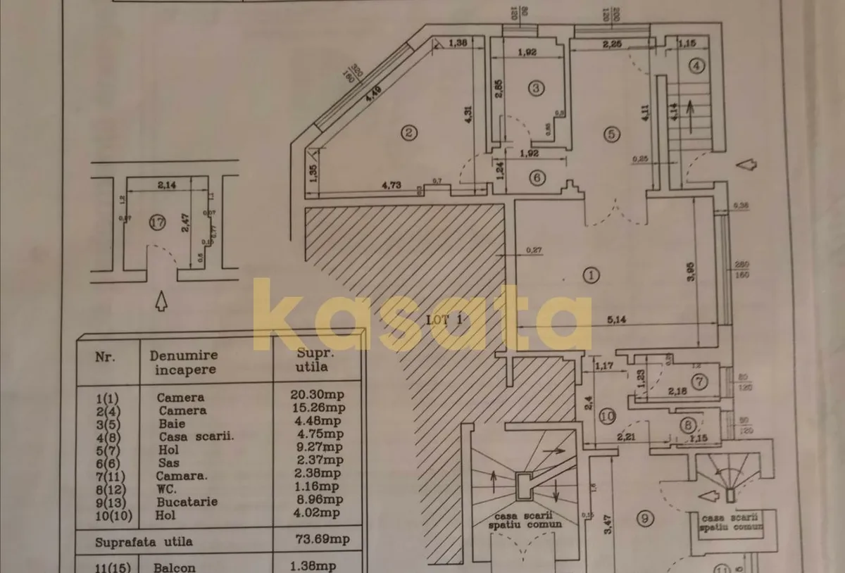 Popa Nan apart 2 camere 80mp in vila lux renovat fara risc boxa