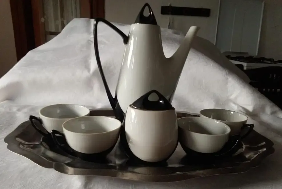 Serviciu cafea retro Pinguin
