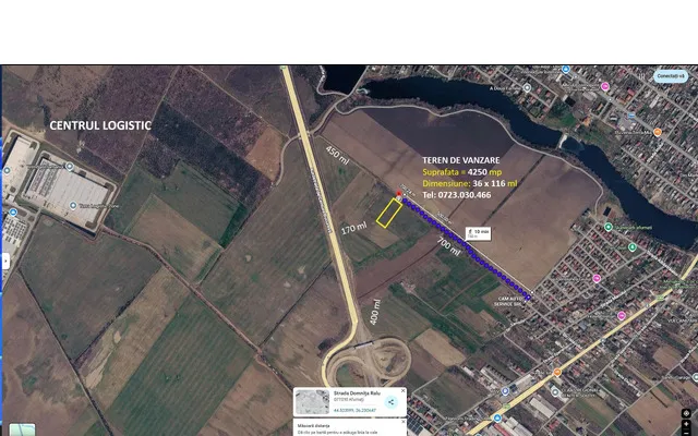 Proprietar vand Teren in Afumati 4 250 mp langa Autostrada A0