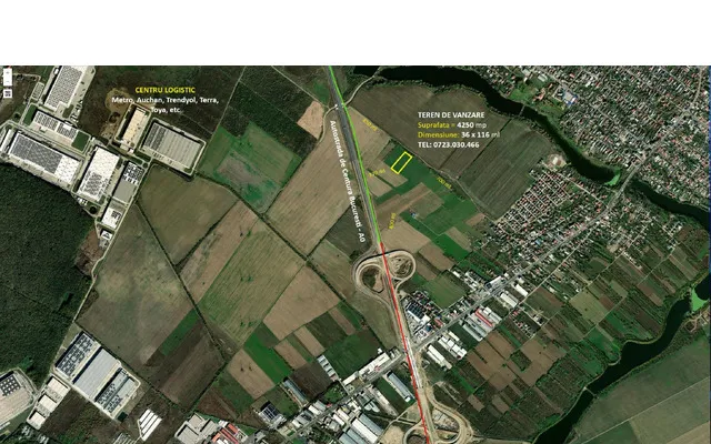 Proprietar vand Teren in Afumati 4 250 mp langa Autostrada A0