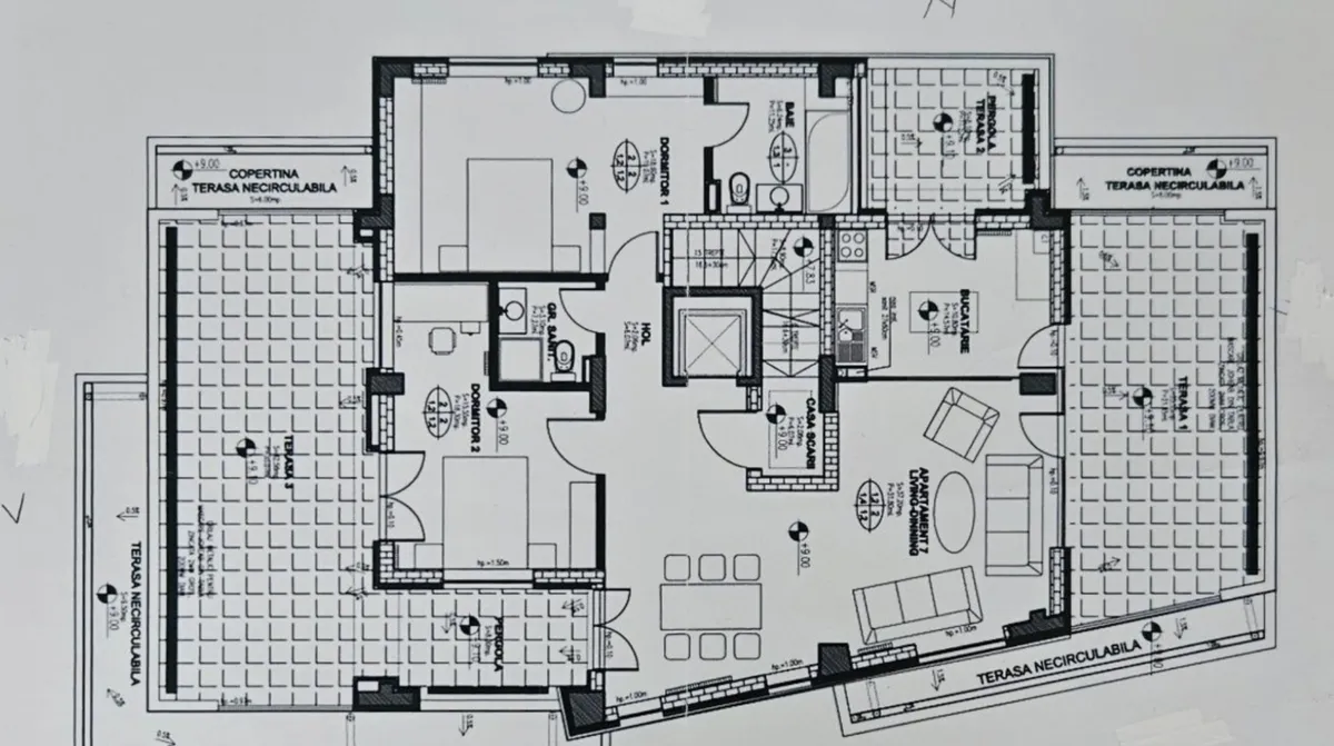 Pipera Proprietar penthouse boutique 3 camere terasa parcare 155 mp