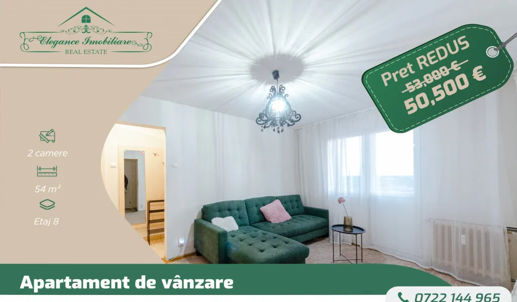 Apartament cu 2 camere zona Fortuna Arad