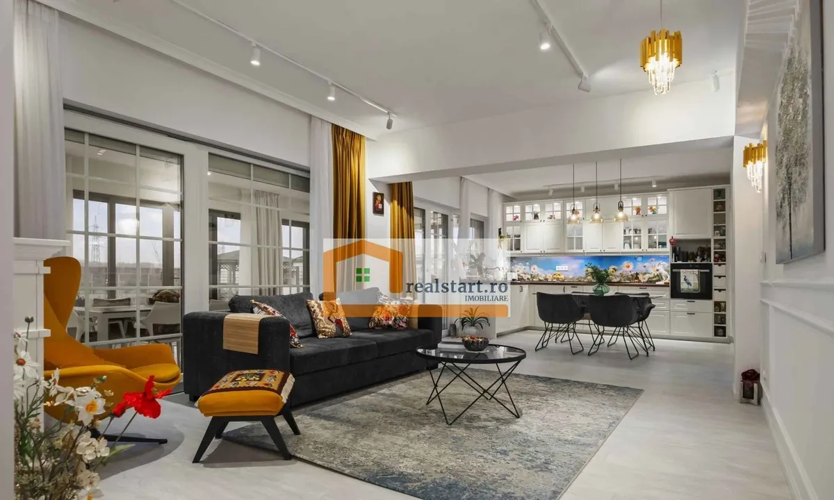 Balotesti langa padure vila P Pod 1 500 mp teren terasa 40 mp complex securizat